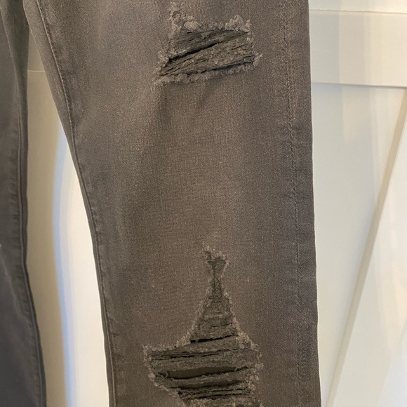 7 For All Mankind Paxtyn Coated Skinny Fit Jeans Black ( 28 ) - Picture 2 of 7